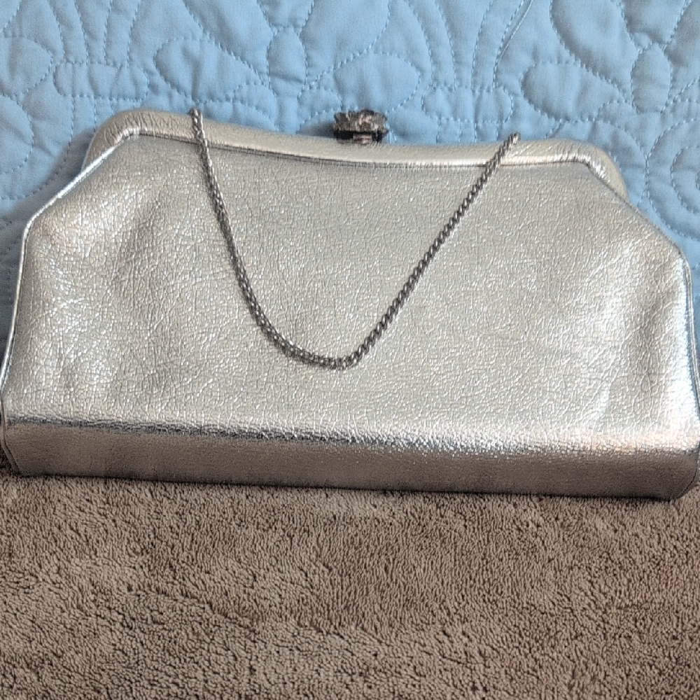Elegant Silver Clutch Bag